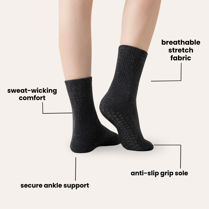 Long Grip Socks Pack of 2